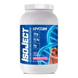 Isoject d'Evogen - Isolate de protéines de lactosérum Ultra-Pure Poudre de protéines de lactosérum avec enzymes d'igniteurs, BCAAs et EAAs