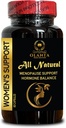 Suppléments de ménopause pour les femmes - suppléments de chasteberry, soutien à la ménopause à base de plantes pour les femmes, équilibre hormonal avec le chardon de lait Chasteberry noir Cohosh - 1 bouteille 60 capsules