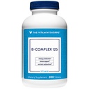 La vitamine Shoppe B-Complex 125 – supporte la production d'énergie, la fonction du système nerveux et le métabolisme des nutriments – Excellente source de B1, B2, B6, B12, Niacine, acide folique et biotine (300 comprimés)