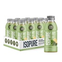 Isopure Zero Carb 32g Protéines claires prêtes à boire, Isolée de protéines de lactosérum, Thé vert, 12 packs (paquetage May Vary)