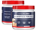 ActivHealth Enzymes digestifs et probiotiques pour animaux de compagnie (Chiens, chats, lapins et plus, 125 mg, 120 portions) par Geneflora pour animaux de compagnie Pack de 2