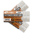 LyvWel Energy Gum=100mg Caféine par gemme=Tout naturel=Stimulation de pré-entraînement sans sucre: votre supplément énergétique essentiel pour rester Réveillez-vous - 3 pack (café)