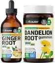 Teinture de racine de gingembre BIO KRAUTER 4 Fl. Oz. & Dandelion 60 Gummies