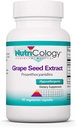 Nutricologie Pinces de raisin - Extrait de graines de raisin, Proanthocyanidines, Polyphénols, Supplément à base de plantes, Organique, Capsules de 300 mg - 90 Compte