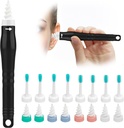 Q Grips Ear Wax Removal Tool 2025 Spiral Ear Wax Removal Kit Réutilisable et lavable Q-Grips Ear Wax Remover Soft Silicone Spiral Ear Wax Removal Kit contient 3 types d'outils de nettoyage d'oreille
